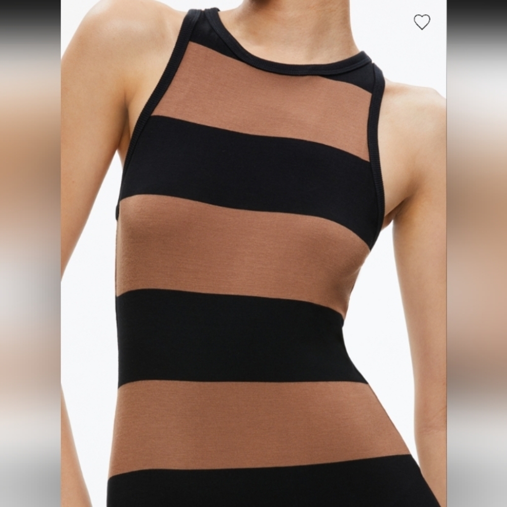 Alice & Olivia PANIA RACERBACK SIDE SLIT MAXI DRESS - Picture 5 of 16